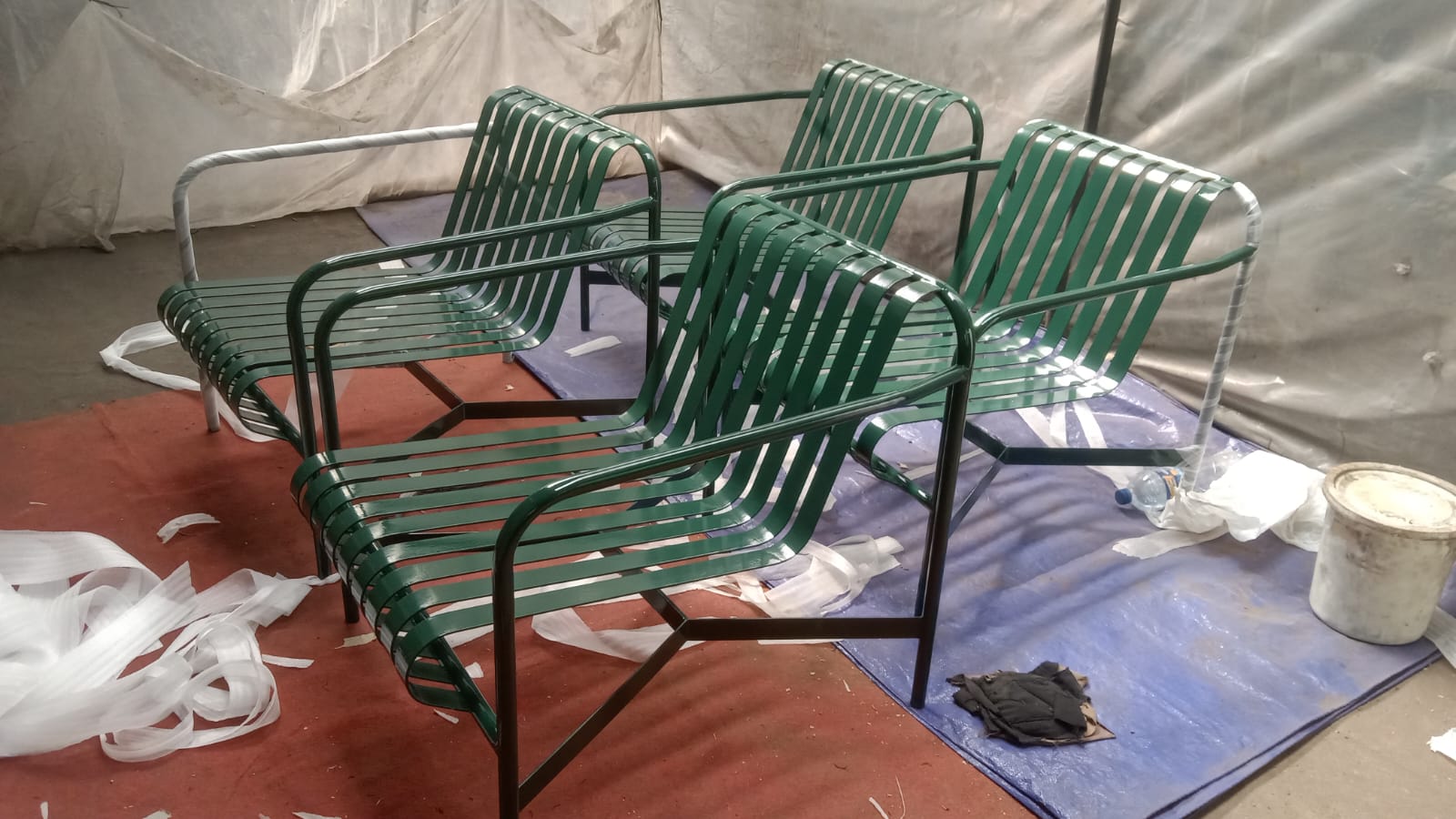 Kursi Taman Verde Retro Besi Minimalis