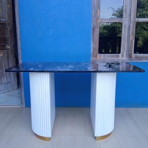 Meja Makan Marmer Salur Luxio